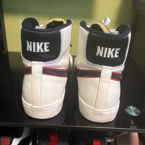 Nike Blazer High Black & Red Swoosh